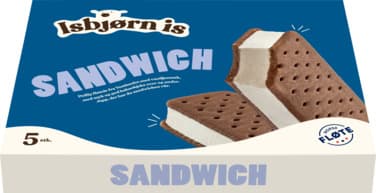 Sandwich Vanilje 5stk Isbjørn Is 500 ml