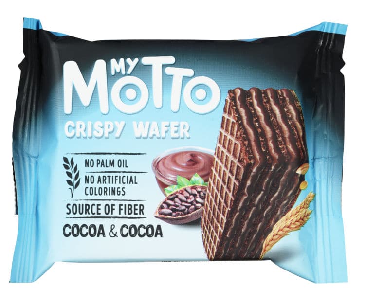 Vaffelkjeks Sjokolade 30g My Motto