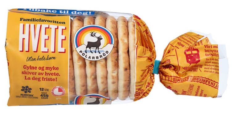 Polarbrød Hvete 12stk 450g