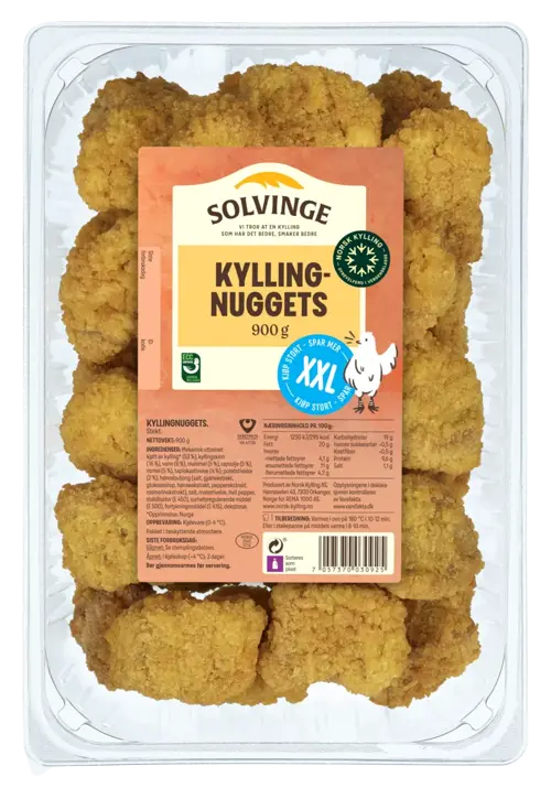 Kyllingnuggets 900g Xxl Solvinge