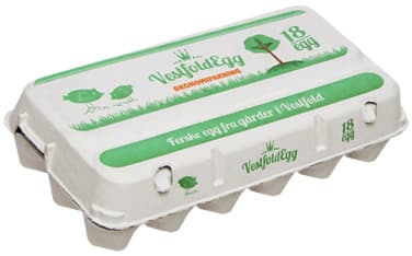 Vestfoldegg Økonomipakning 18pk Flemming egg 1,15 kg