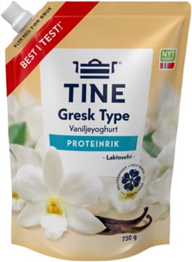 Yoghurt Vanilje Gresk Type 730g Tine