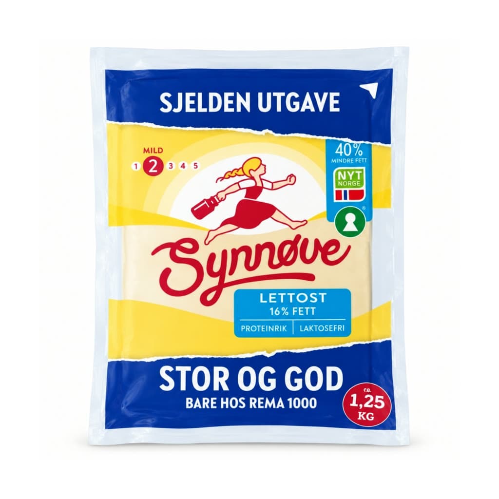 Synnøve Lettost 1,25kg
