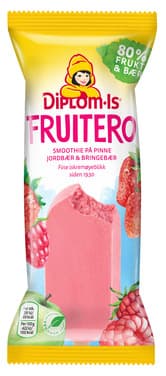 Fruitero 80% Jordbær & Bringebær 80ml Diplom-Is