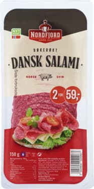 Dansk Salami Oppsk 150g Nordfjord