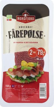 Fårepølse Oppskåret 150g Nordfjord