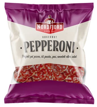 Pepperoni Bøkerøkt 125g Nordfjord