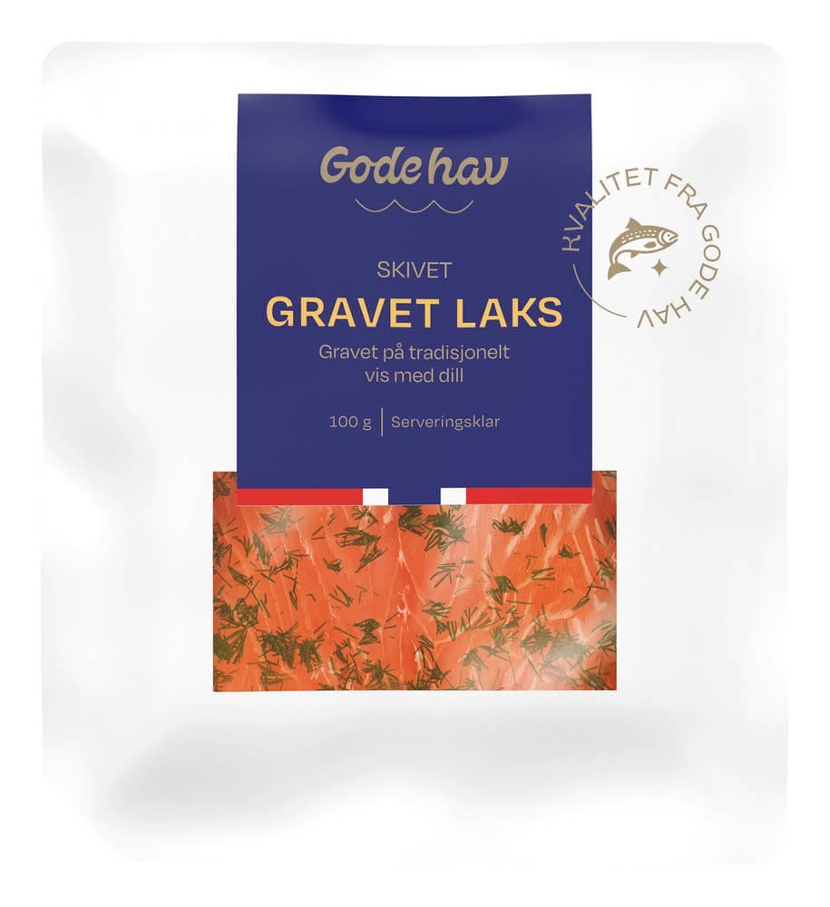 Gravet laks 100g Gode hav