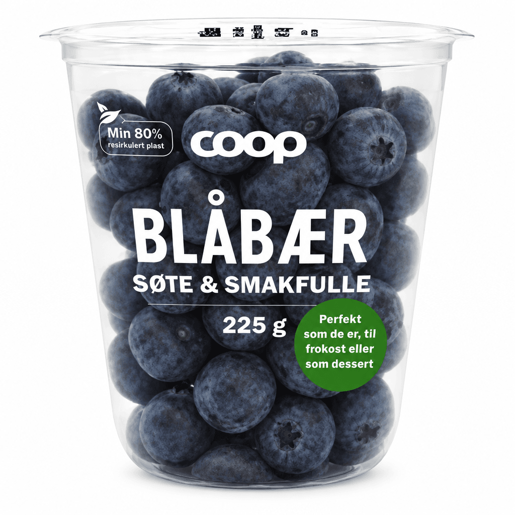 Blåbær 225g beger