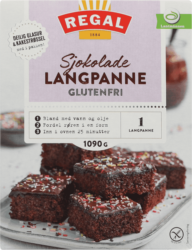 Langpanne Sjokoladekake 1,09kg Regal