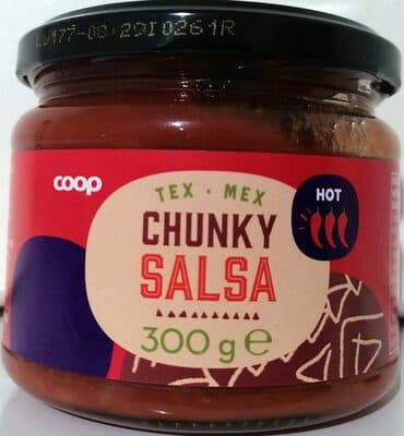 Salsa Chunky Hot 300g Coop