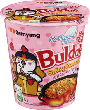 Buldak Cup Ramen Carbonara Flavour 80g