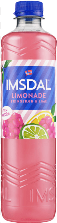 Imsdal Limonade Bringebær & Lime 500ml