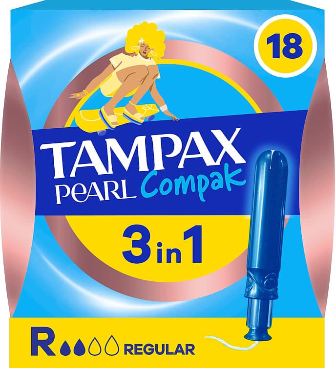 Tampax Compak Pearl Regular 18stk