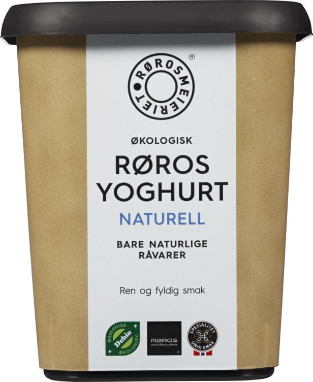 Røros Yoghurt Naturell Økologisk 500g Rørosmeieriet