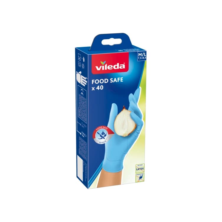 Engangshansker Food Safe Vileda 40 stk
