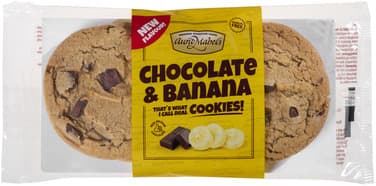 Cookies Chocolate Banana 4pk Aunt Mabels 180 g
