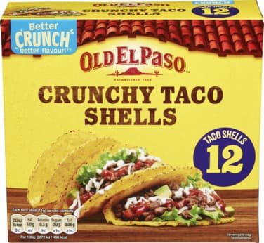 Taco Shells Crunchy 135g Old El Paso
