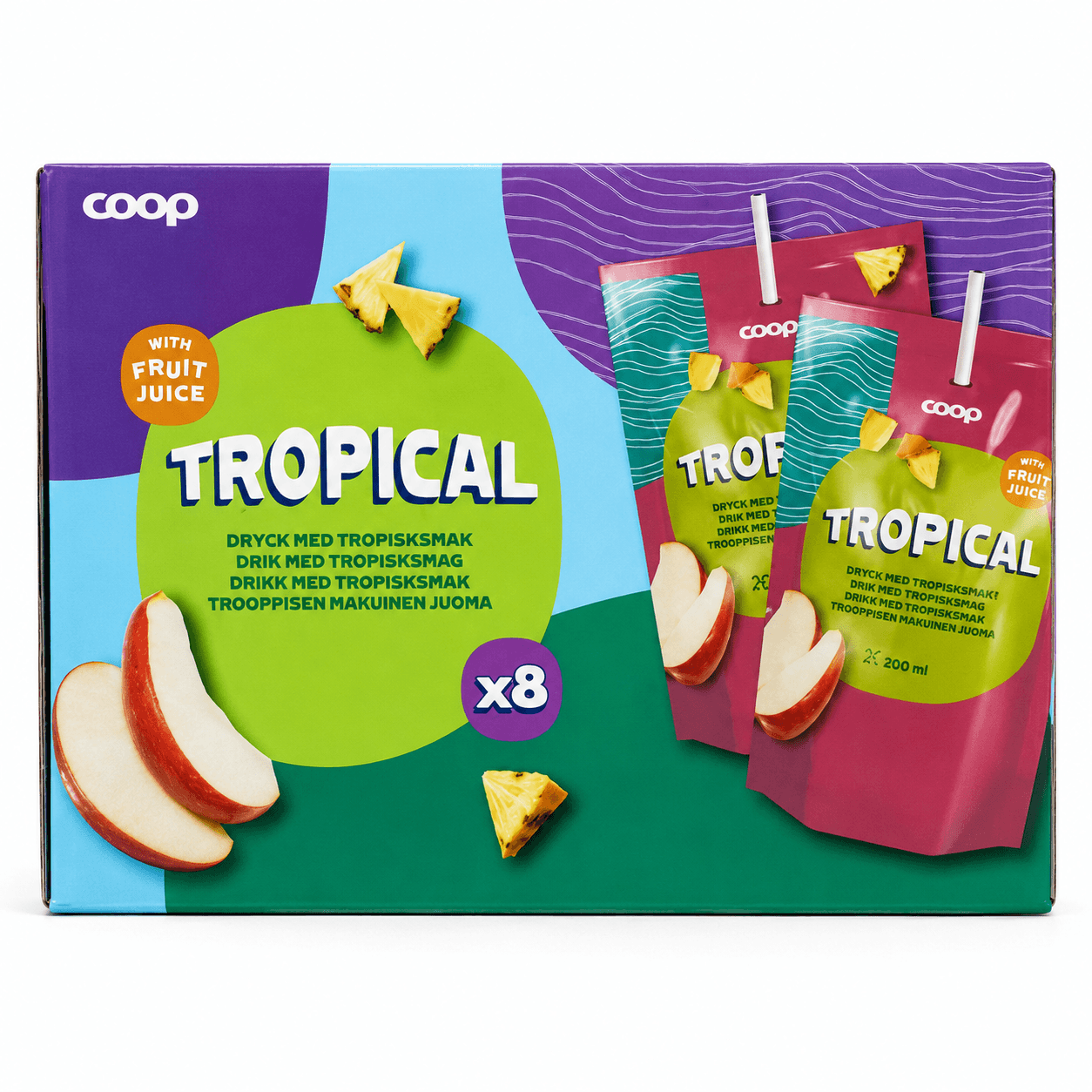 Coop Drikk Tropical 8x200ml 1600 ml