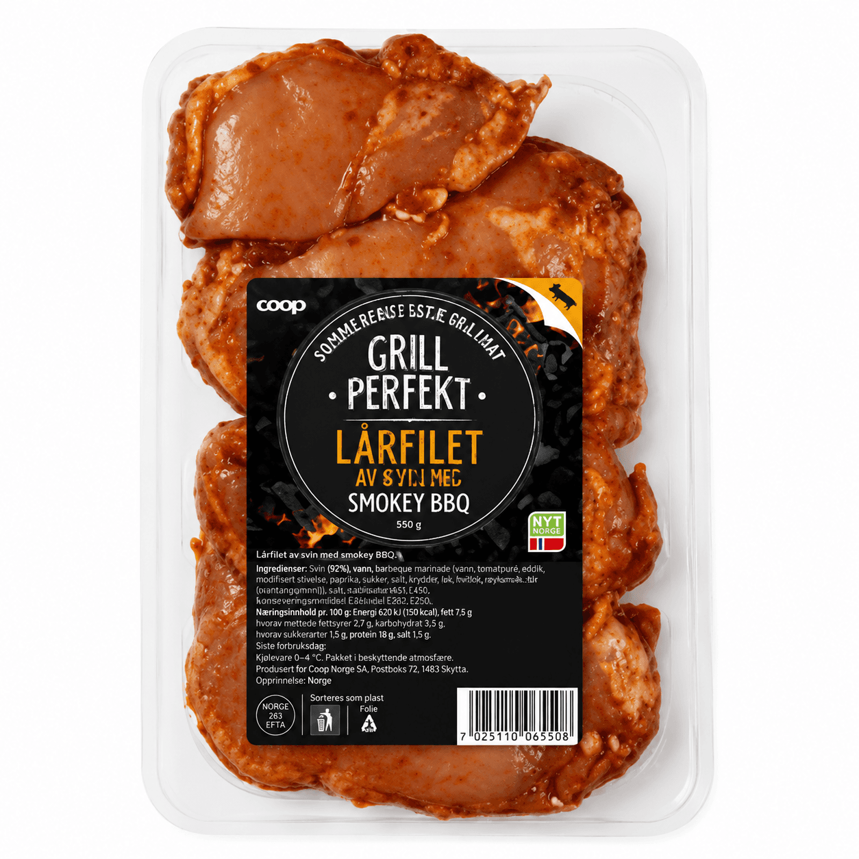 Grill Perfekt Kylling Kårfilet BBQ-marinert 600g