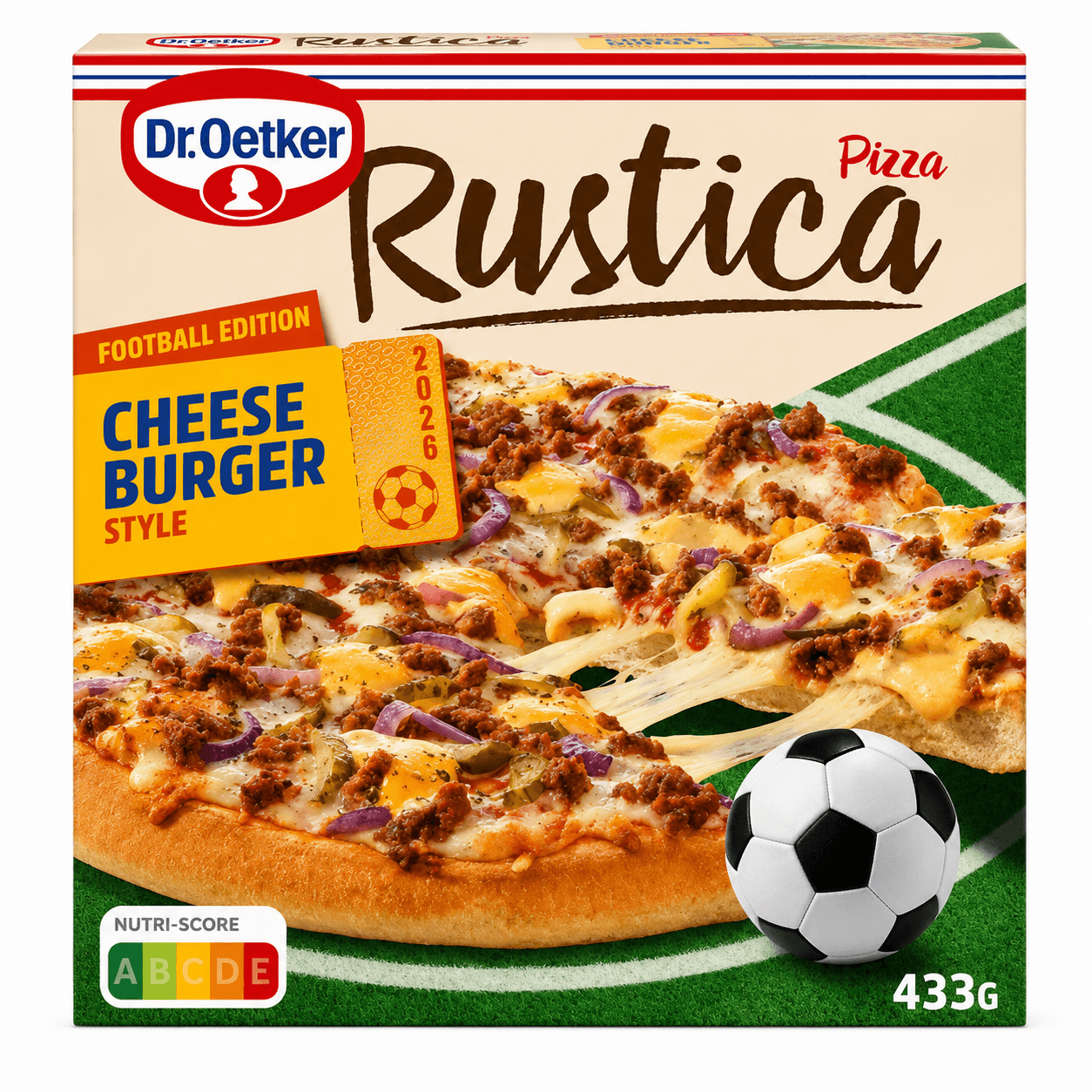 Rustica Cheeseburger Pizza 433g Dr. Oetker