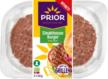 Steakhouse Burger Kalkun 2x125g Prior 250 g