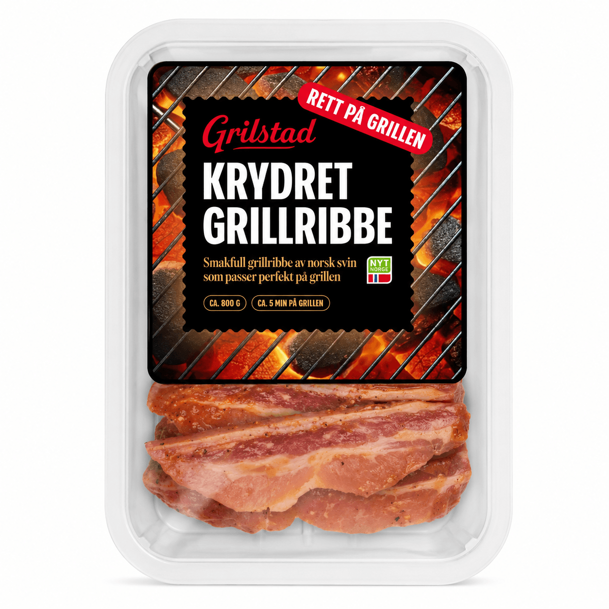 Grillribbe krydret 800g Grilstad