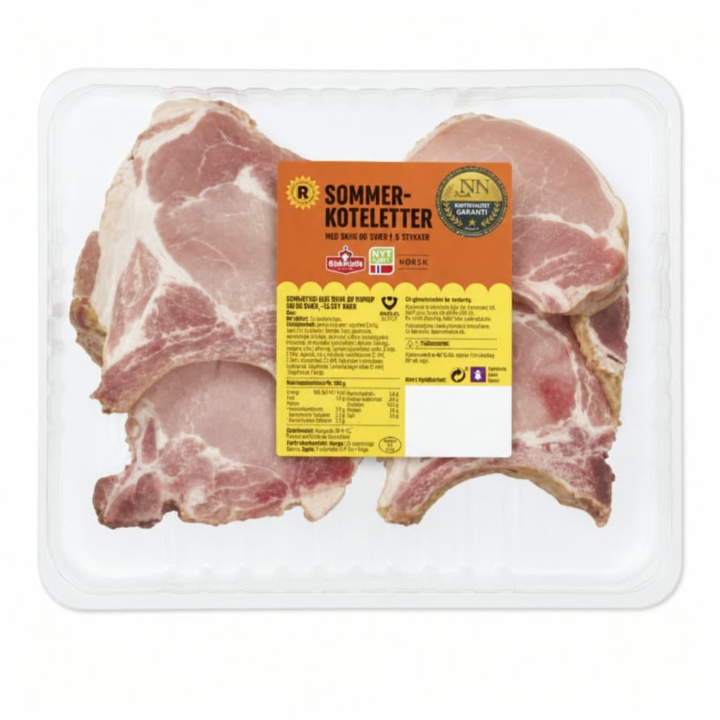 Sommer-Koteletter Sennep & Honning Marinert 1kg R pr kg