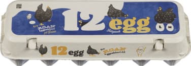 M/l-egg Frittgående 12pk Roan Eggpakkeri 12 piece