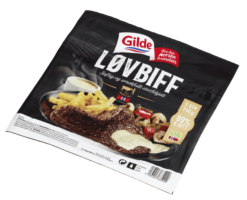 Gilde Løvbiff 2x120g 240 g