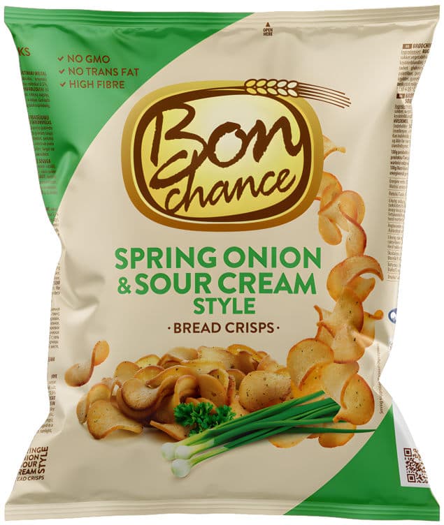 Brødchips Vårløk&Rømme 120g Bon Chance