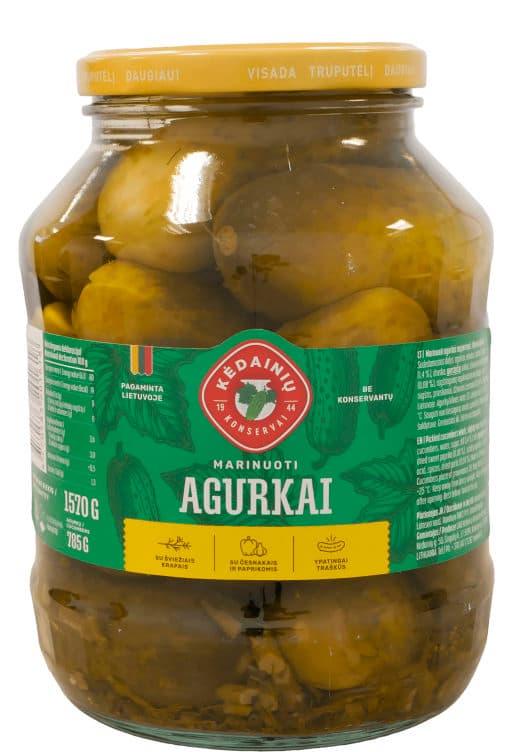 Agurk Marinert 1,57kg Kedainiu