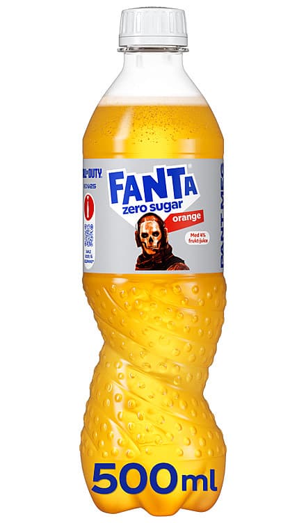 Fanta Orange Zero 0,5l flaske