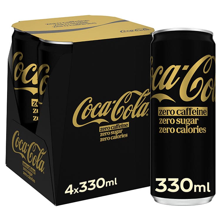 Coca-Cola Zero Koffeinfri 4x0,33l boks 1320 ml