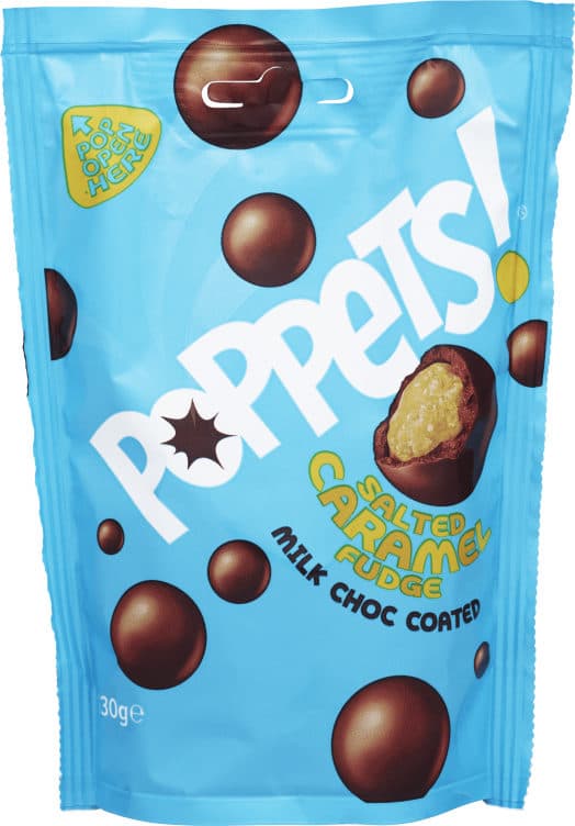 Poppets! Caramel Salted Sjokoladekuler 130g