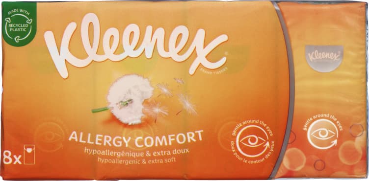 Kleenex Lommetørkle Allergy Comf.8x9stk 72 stk