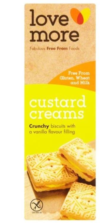 Custard Cream Kjeks Glutenfri 125g Lovemore