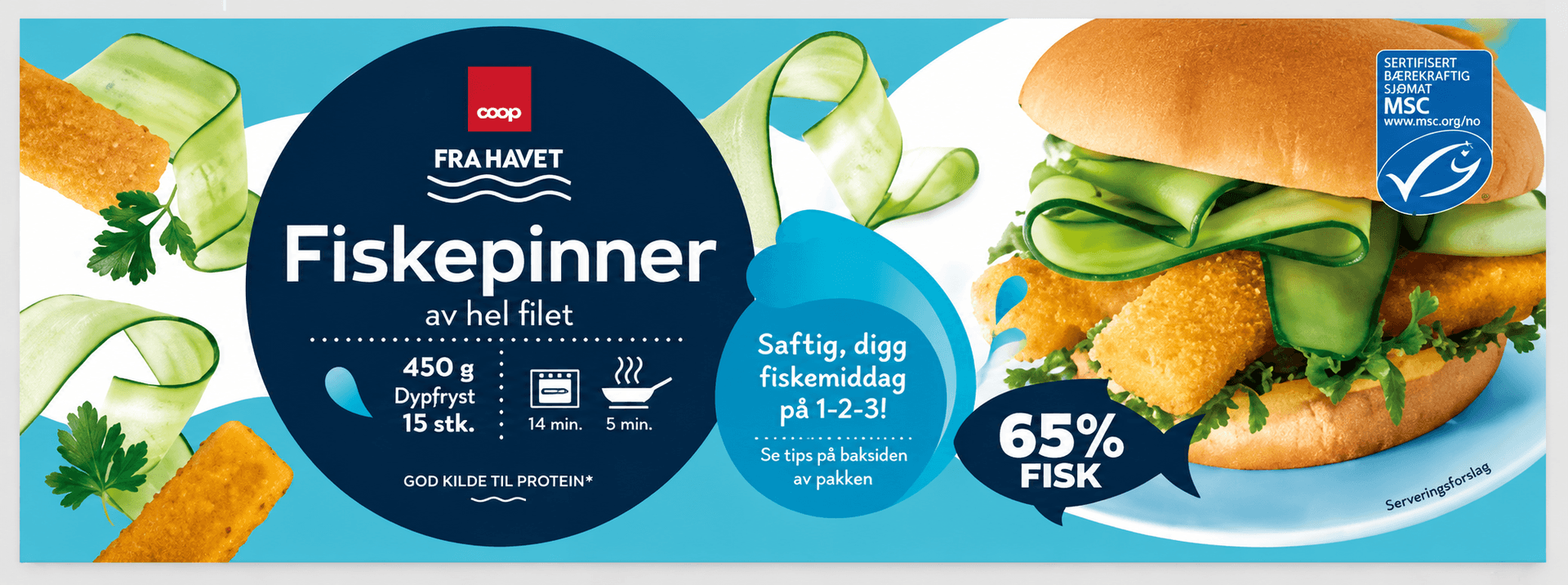 Coop Fiskepinner 450g