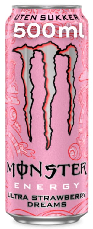 Monster Ultra Strawberry 0,5l boks