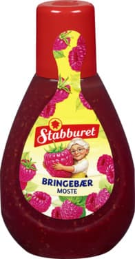 Bringebærsyltetøy 410g Stabburet flaske