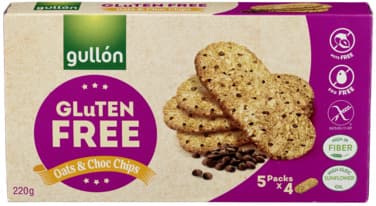 Oats&Choco Chips Glutenfri 220g Gullon