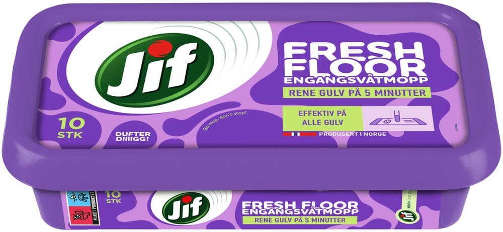 Jif Engangsvåtmopp Fresh Floor 10stk