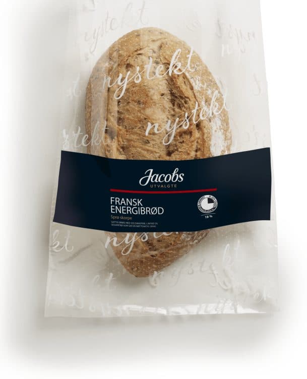 Fransk Energibrød Halvstekt 630g Jacobs Utvalgte 1 stk