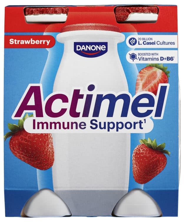 Drikkeyoghurt Jordbær 4x100g Actimel 400 g