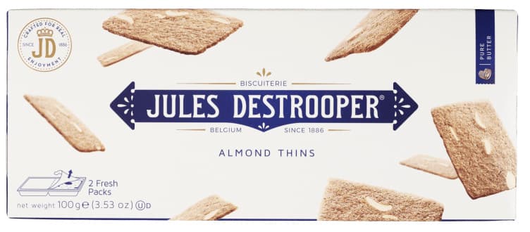 Kakekjeks Thins Almond 100g Jules