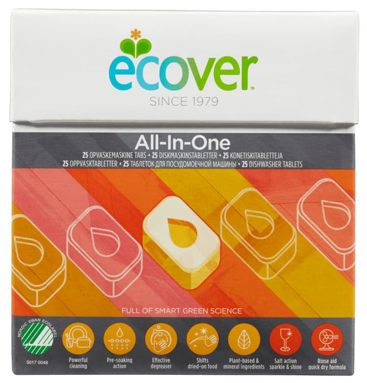 Maskinoppvask All-In-One 25stk Ecover