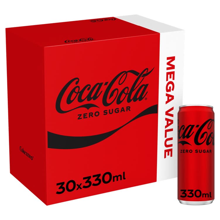 Coca-Cola Zero 30x0,33l boks 9900 ml