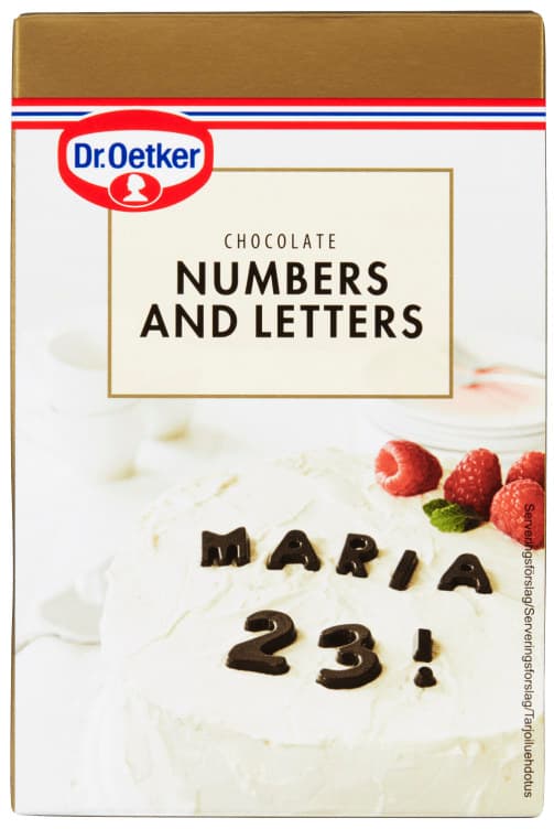 Tall og Bokstaver 60g Dr.Oetker