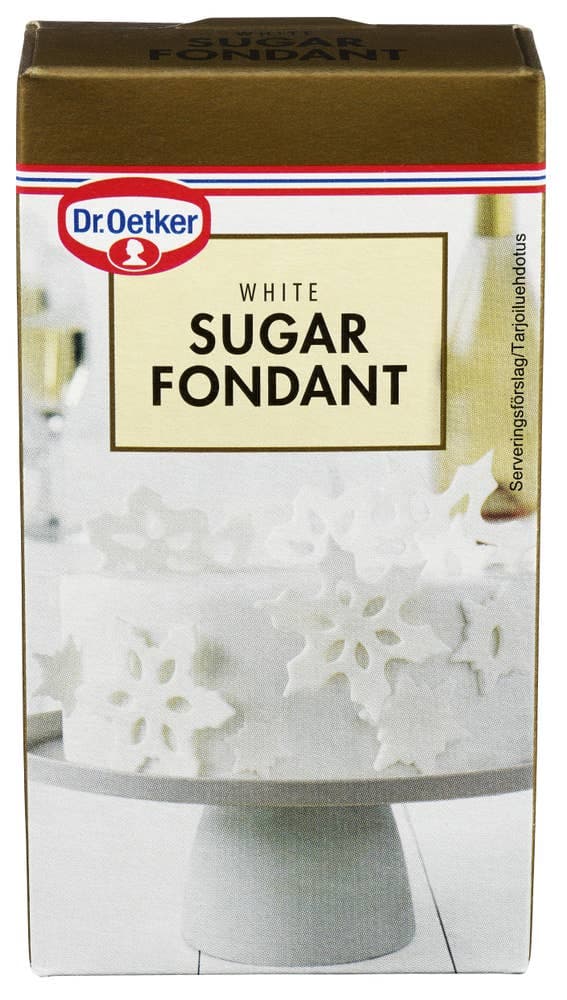 Hvit sukkerfondant 250 g