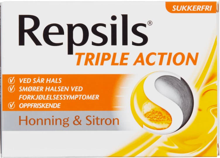 Repsils Honning&Sitron Sukkerfri 24stk 56 g